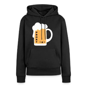 Prost Bier Alkohol Krug - Frauen Premium Bio Hoodie - Schwarz - Vorne - Julia (174cm)