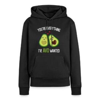 You're Everything I've AVO Wanted - Sweat à capuche Premium bio Femme - noir - Devant - Julia (174cm)