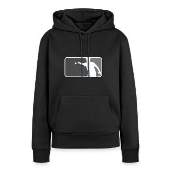 Pétanque Boule Boccia Petanca Major League Style - Sweat à capuche Premium bio Femme - noir - Devant - Julia (174cm)