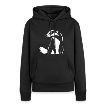 Ratel - Sweat à capuche Premium bio Femme - noir - Devant - Julia (174cm)