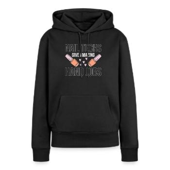 Nail Artist Shirt Gift - Women’s Premium Organic Hoodie - black - Front - Julia (174cm)