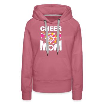 Cheer Mom Shirt Mutter Cheerleader Geschenk - Frauen Premium Bio Hoodie - Malve - Vorne - Isabella (175cm)