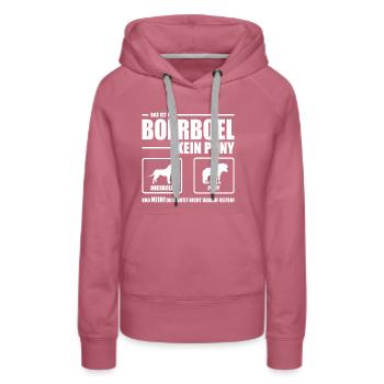 BOERBOEL kein Pony Wilsigns Lustiger Hundespruch - Frauen Premium Bio Hoodie - Malve - Vorne - Isabella (175cm)