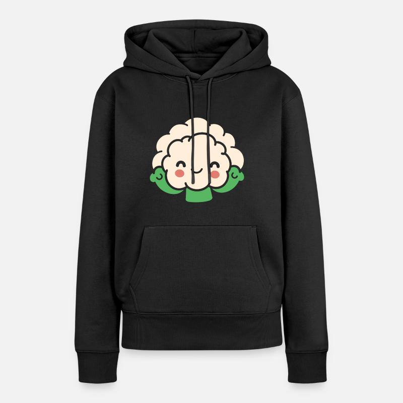 Chou-fleur - Sweat à capuche Premium bio Femme - noir