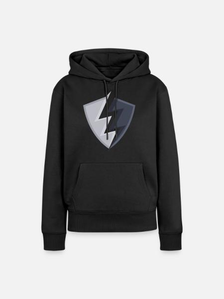 Wappen logo - Frauen Premium Bio Hoodie - Schwarz