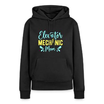 Elevator Mechanic - Elevator Mechanic Mom - Women’s Premium Organic Hoodie - black - Front - Julia (174cm)