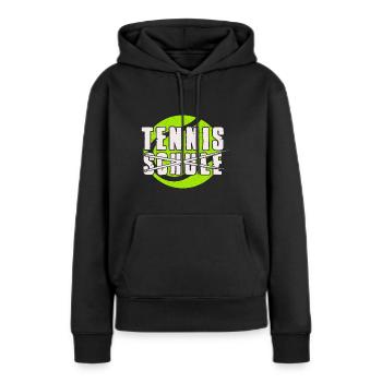 Tennis Statt Schule Tennisspieler Geschenkidee - Frauen Premium Bio Hoodie - Schwarz - Vorne - Julia (174cm)