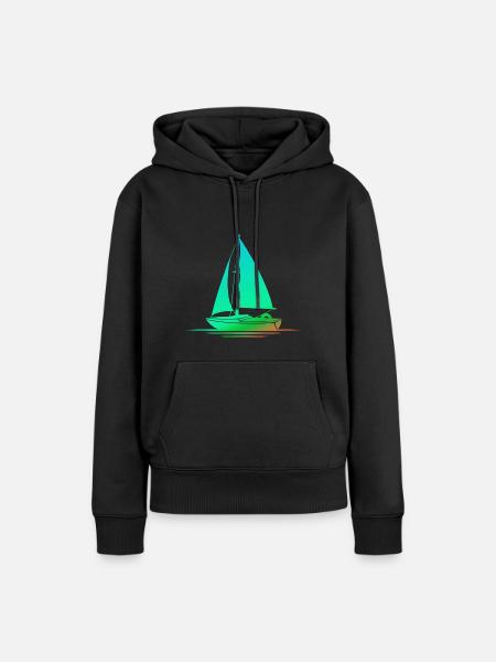 Schleier - Frauen Premium Bio Hoodie - Schwarz