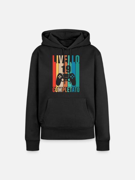 Stufe 19 - Frauen Premium Bio Hoodie - Schwarz