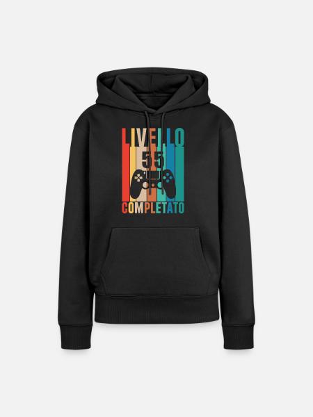 Stufe 55 - Frauen Premium Bio Hoodie - Schwarz
