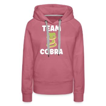 cobra - Sweat à capuche Premium bio Femme - mauve - Devant - Isabella (175cm)