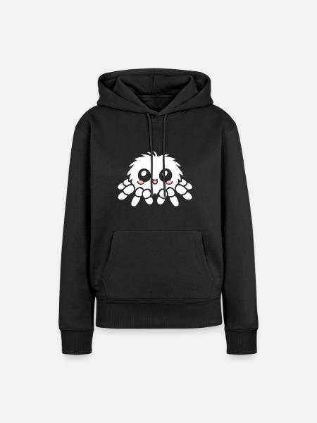 Spinne - Frauen Premium Bio Hoodie - Schwarz