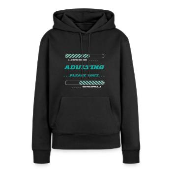 18. Geburtstag Erwachsen Achtzehn - Frauen Premium Bio Hoodie - Schwarz - Vorne - Julia (174cm)