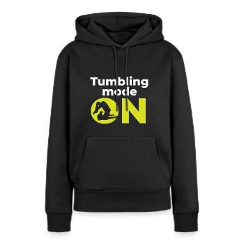 Gymnastik Turnen Barren Trampolin Ringe Turner - Frauen Premium Bio Hoodie - Schwarz - Vorne - Julia (174cm)