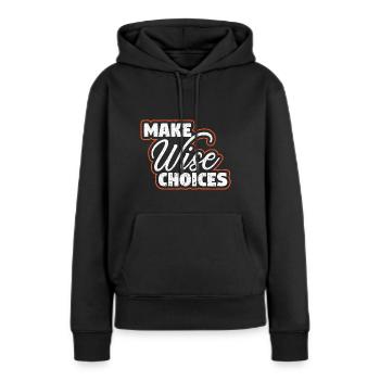 Still Stille Antimobbing Mobbing Suizid - Frauen Premium Bio Hoodie - Schwarz - Vorne - Julia (174cm)