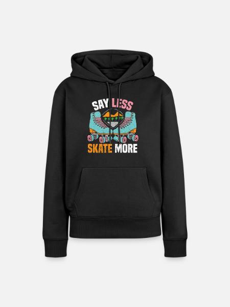 Rollerskate Rollerskating Skating Rollerblades - Frauen Premium Bio Hoodie - Schwarz