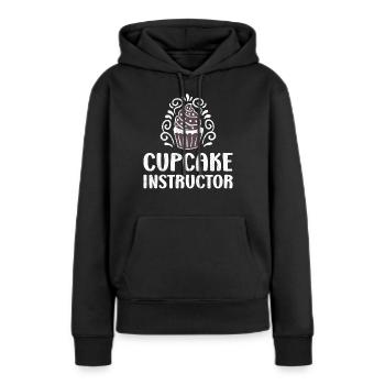 Cupcake Instructor - Frauen Premium Bio Hoodie - Schwarz - Vorne - Julia (174cm)