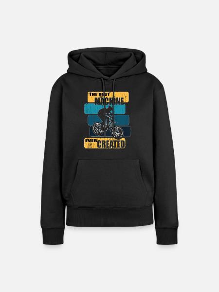 Fahrradfahrer Fahrrad Biker BMX - Frauen Premium Bio Hoodie - Schwarz