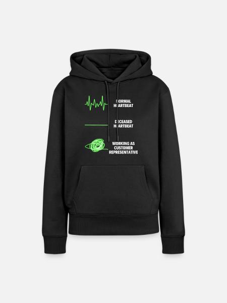 Customer Service Representative Customer Relations - Frauen Premium Bio Hoodie - Schwarz