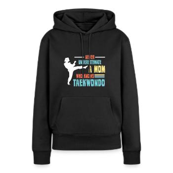 Kampfsport Selbstverteidigung Kampfkunst - Frauen Premium Bio Hoodie - Schwarz - Vorne - Julia (174cm)