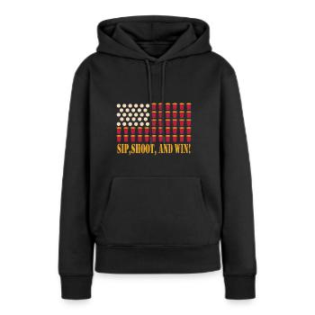 Trinkspiel - Frauen Premium Bio Hoodie - Schwarz - Vorne - Julia (174cm)