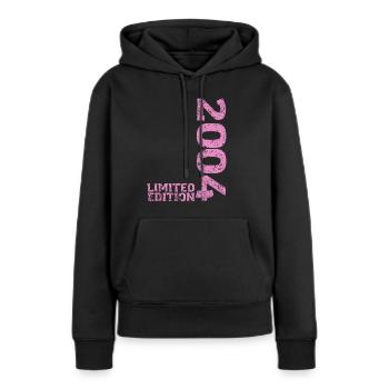 Limited Edition 2004 18th Birthday Gift - Women’s Premium Organic Hoodie - black - Front - Julia (174cm)