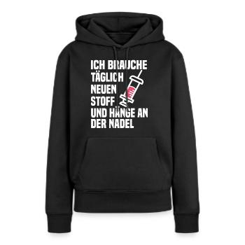 Diabetiker Insulin Diabetik - Frauen Premium Bio Hoodie - Schwarz - Vorne - Julia (174cm)