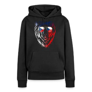 Tschechische Republik - Frauen Premium Bio Hoodie - Schwarz - Vorne - Julia (174cm)