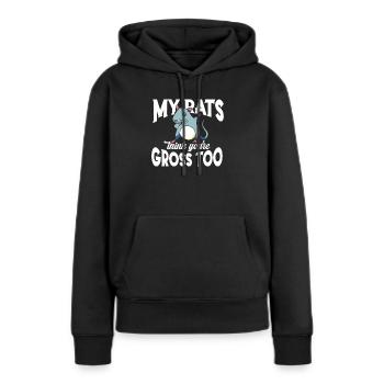 Rat Rodent Pet Rat Owners Domestic Rat - Frauen Premium Bio Hoodie - Schwarz - Vorne - Julia (174cm)