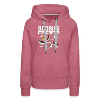 Lustige Tölpel-Seevögel-Sammlung - Frauen Premium Bio Hoodie - Malve - Vorne - Isabella (175cm)