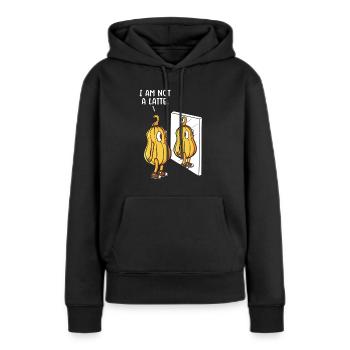 Pumpkin Latte Lover Café Pumpkin Spice Latte - Sweat à capuche Premium bio Femme - noir - Devant - Julia (174cm)
