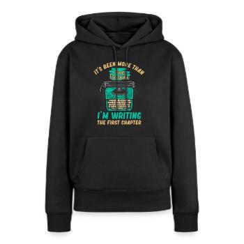Es ist mehr als ein Jahrzehnt her, dass ich - Frauen Premium Bio Hoodie - Schwarz - Vorne - Julia (174cm)