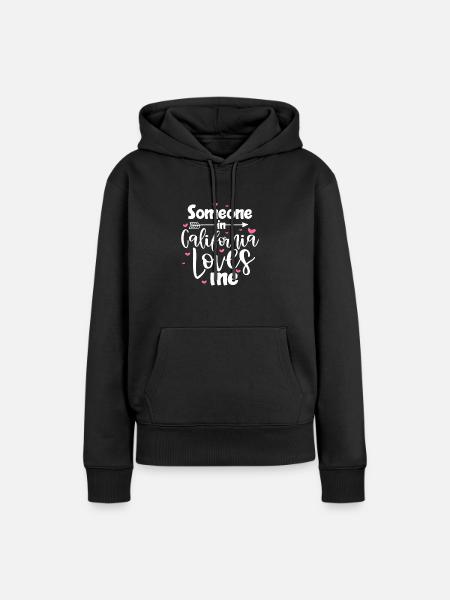 Kalifornien - Frauen Premium Bio Hoodie - Schwarz