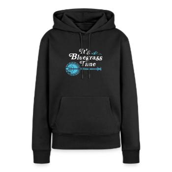 Chemises Banjo Pour Hommes Bluegrass Appalachia Folk - Sweat à capuche Premium bio Femme - noir - Devant - Julia (174cm)