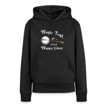 Chemises Banjo Pour Hommes Bluegrass Appalachia Folk - Sweat à capuche Premium bio Femme - noir - Devant - Julia (174cm)
