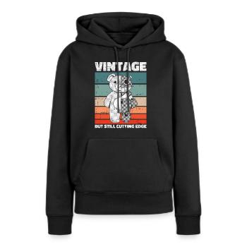 Robotique Ai Robot - Sweat à capuche Premium bio Femme - noir - Devant - Julia (174cm)