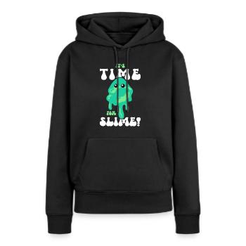 Mucus Puddle Cool Mignon Adorable pour Slime Maker - Sweat à capuche Premium bio Femme - noir - Devant - Julia (174cm)