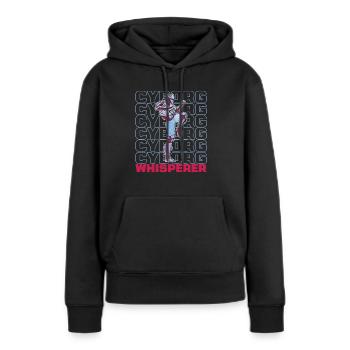 Robotique Ai Robot Cyborg - Sweat à capuche Premium bio Femme - noir - Devant - Julia (174cm)