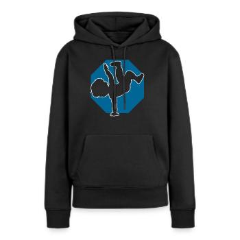 Breakdancer Junge Breakdancing - Frauen Premium Bio Hoodie - Schwarz - Vorne - Julia (174cm)