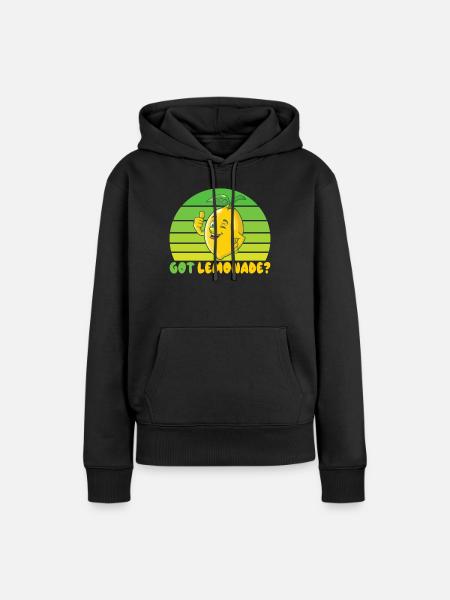 Limonade Geschenkideen - Frauen Premium Bio Hoodie - Schwarz