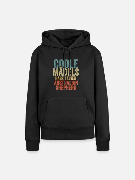 Australian Shepherd - Frauen Premium Bio Hoodie - Schwarz