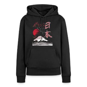 Japan Landscape Japanese Art - Women’s Premium Organic Hoodie - black - Front - Julia (174cm)