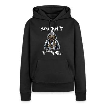 Owl - Women’s Premium Organic Hoodie - black - Front - Julia (174cm)