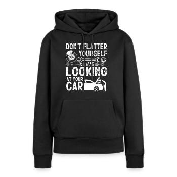 Automechaniker, Mechaniker, Automechaniker - Frauen Premium Bio Hoodie - Schwarz - Vorne - Julia (174cm)