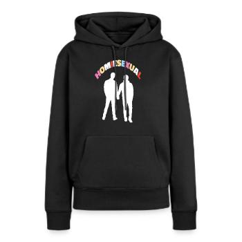 Homiesexuelle Kunst - Frauen Premium Bio Hoodie - Schwarz - Vorne - Julia (174cm)
