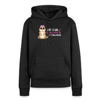 Meerkat Saying Gift Ladies Girl - Women’s Premium Organic Hoodie - black - Front - Julia (174cm)