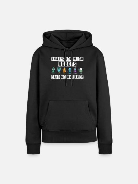 Robotik, Roboterbauer - Frauen Premium Bio Hoodie - Schwarz