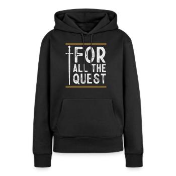 Larp, Larping, Jeu de rôle - Sweat à capuche Premium bio Femme - noir - Devant - Julia (174cm)