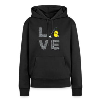 Staubsauger Reinigung Reinigungskraft Geschenk - Frauen Premium Bio Hoodie - Schwarz - Vorne - Julia (174cm)