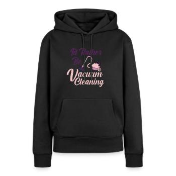 Staubsauger Reinigung Reinigungskraft Geschenk - Frauen Premium Bio Hoodie - Schwarz - Vorne - Julia (174cm)